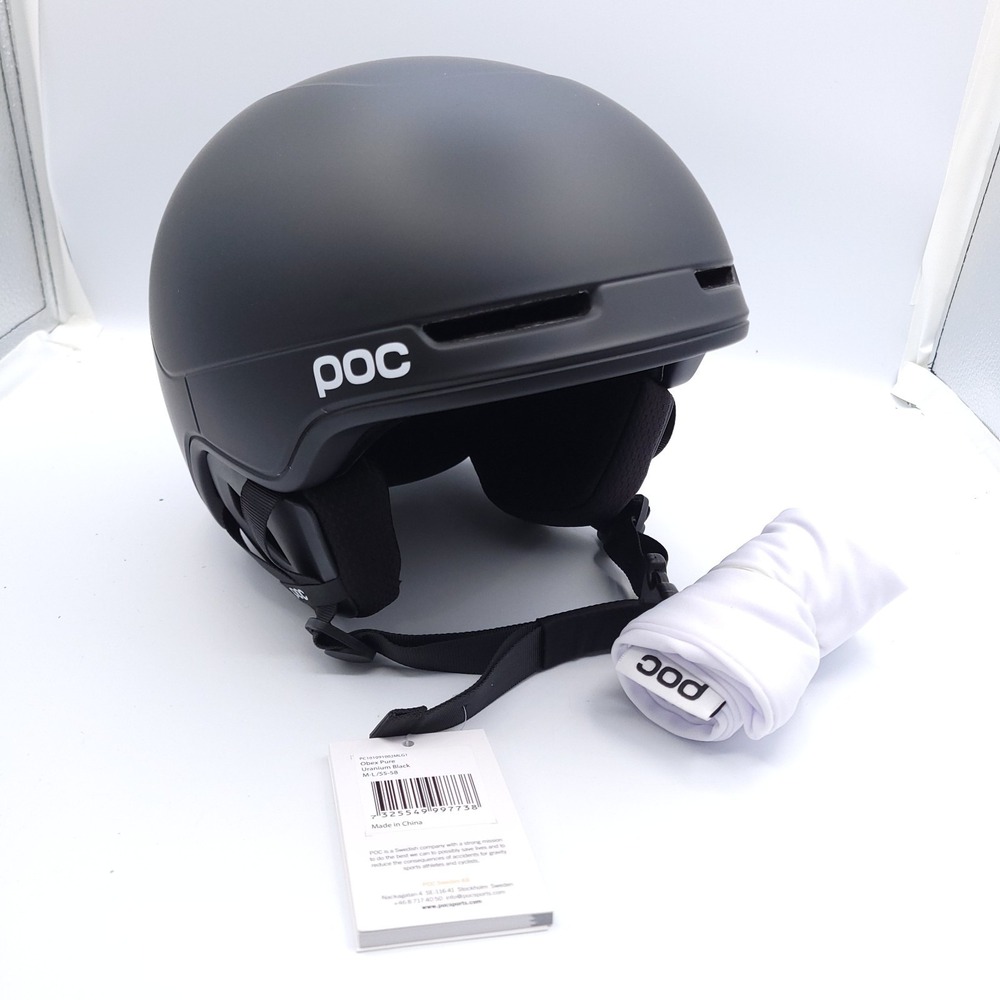 POC Obex Pure Ski Helmet Size M-L 55-58 Uranium Black Ski Snowboard